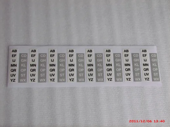 Oem Pp Square, Rectangle, Transparent Film Custom Printed Waterproof Labels