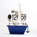 Living Room Sailboat Desk Flip Clock For Study