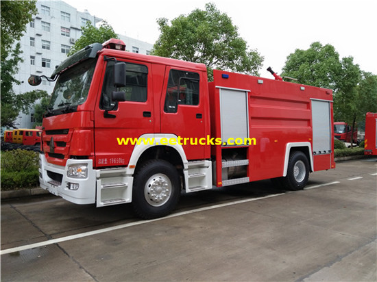 7000L 280hp Sinotruk Fire Fighting Malori