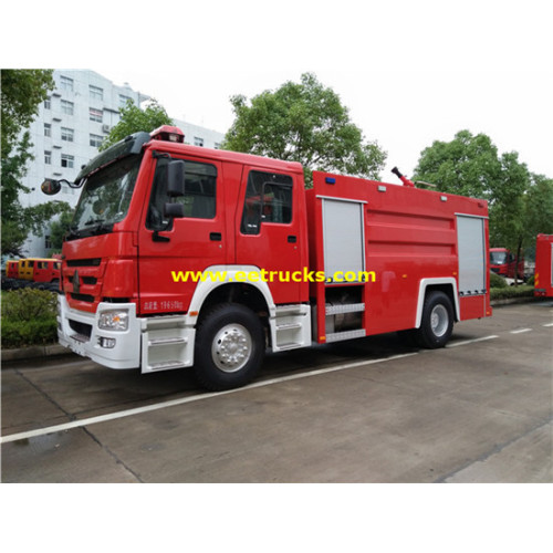 Caminhões da luta contra o incêndio de 7000L 280hp SINOTRUK