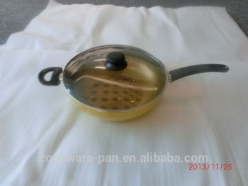 New design 3D effect cookware / wok pan with lid