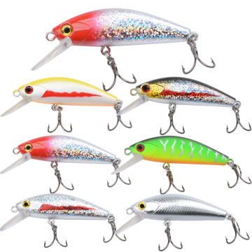 5.5cm 11g ABS Minnow Hard Bait - Fast Sinking Rattle Fish Bait for Stream and Lake Fishing