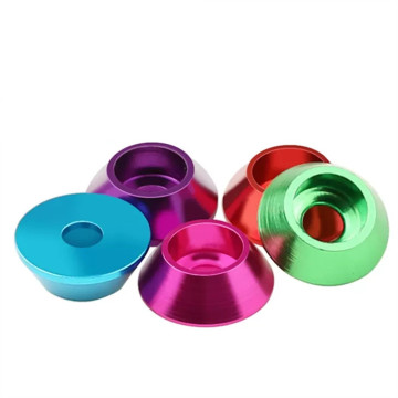 Aluminum Alloy Anodized CSK Head Cap Washers in Multiple Colors