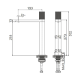 Tap mixer de bacia de alavanca única com alça esculpida