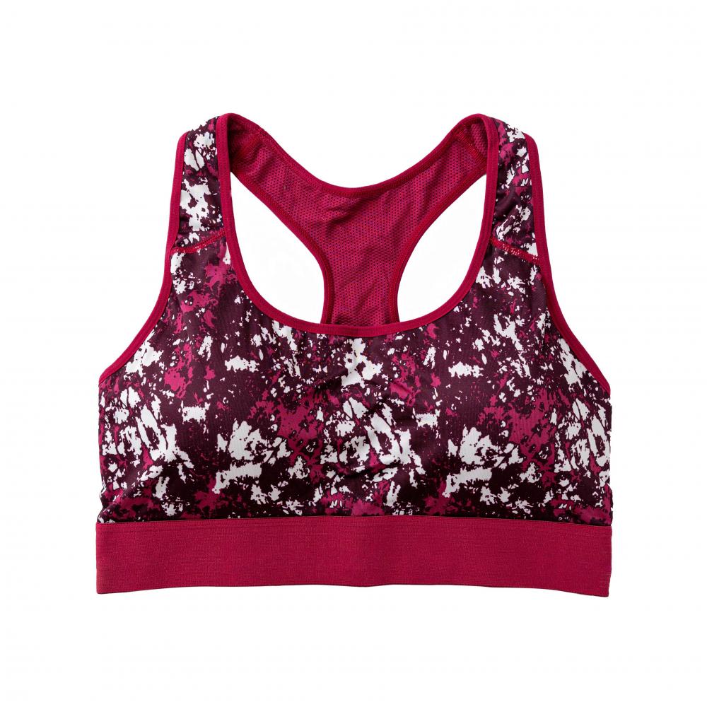 Camisola esportiva impressa em choque rosa