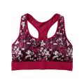 Camisole de sport imprimé à l&#39;épreuve des chocs roses