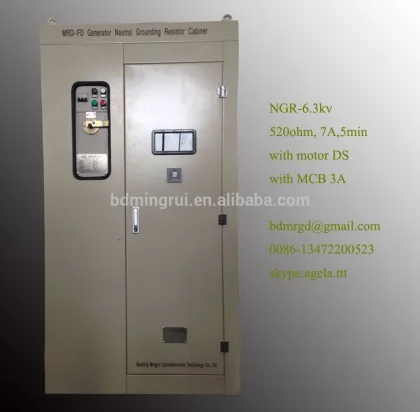Control Panel Neutral Gounding Resistor, Electrical Switchgear Matching Equipment