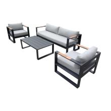 Conjunto de móveis de pátio de alumínio de design quente de 4