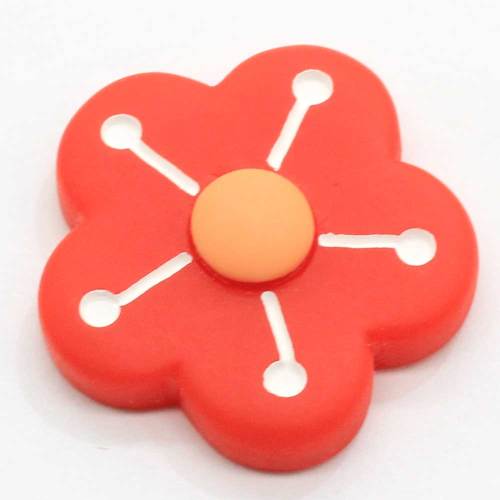 Kawaii résine mignonne fleur Flatback Cabochons pour centres d&#39;arc de cheveux décoration de Scrapbooking bricolage