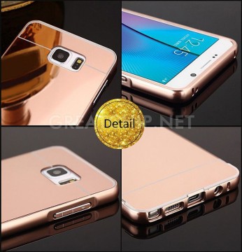 2016 mobile accessory aluminium metal acrylic back branded cell phone case/ mirror phone case cover for samsung galaxy s4