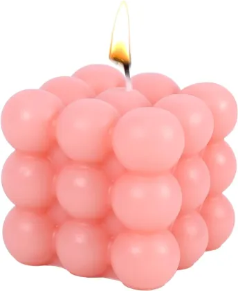 Bubble Candle Cute Cube White Candles Scented Candles