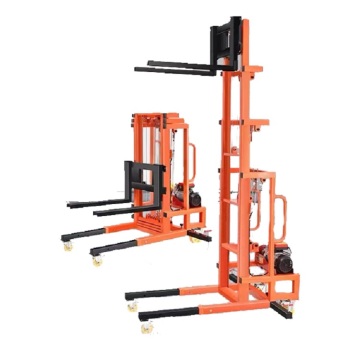 Electric Self Loading Forklift Stacker for Warehouse Use