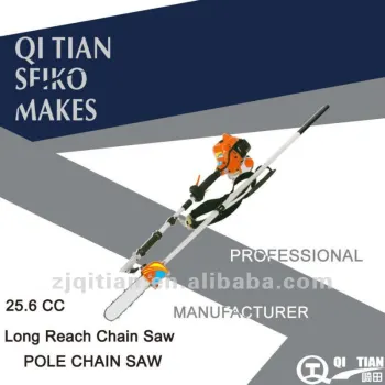 LONG HANDLE POLE CHAIN SAW,25.6CC/0.8KW CE,QT-PCS340-1