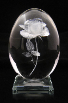 3d laser engraving crystal glass ball