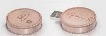 Custom Gift Specie Coin Shape USB Flash Disk