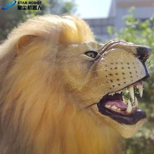 Animatronic Hewan Ukuran Hidup Singa Bergerak
