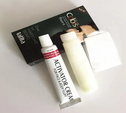 Instant Dark Brown Black Beard and Mustache Dye for Men