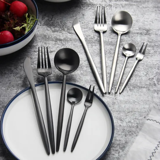 Wholesale Restaurant Stainless Steel Cutlery Flatware Silve