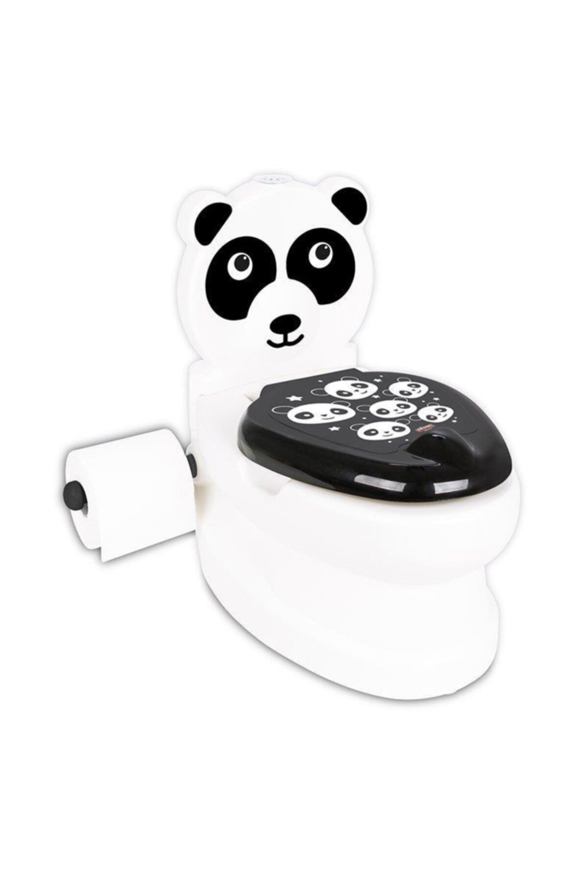 Baby Toilet Education , Kids Panda Motif. Black and White , Kid Educative , Toilet bowl , Commeda Urinal Water Closet Seat