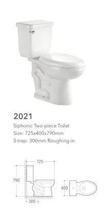 American standard two piece toilet with flange