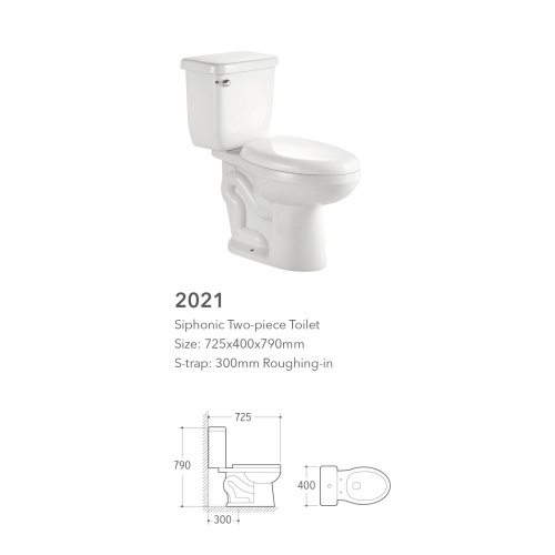 American standard two piece toilet with flange