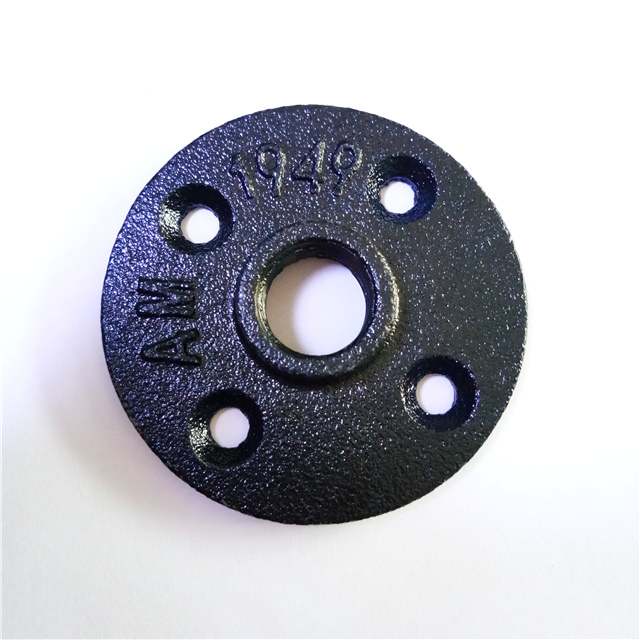 Black Malleable Iron Floor Flange