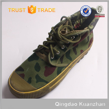 high quality high cut printed canvas shoes army green color canvas shoes