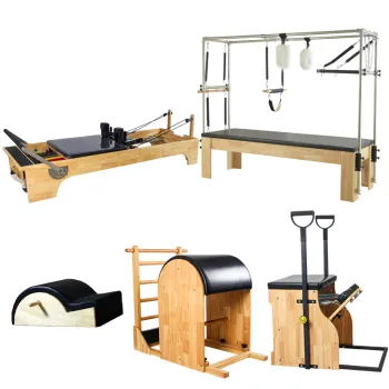 Portable Wood Foldable Pilates Reformer - High Quality Home Fitness Equipment