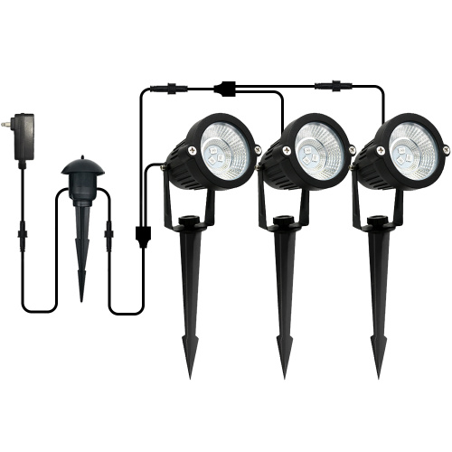 Spotlight LED di illuminazione paesaggistica esterna con trasformatore