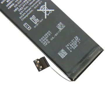 100% Tested Battery, Zero Charging Li-ion for iPhone 5S Standard Size