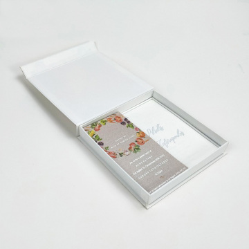 Square Gift Packaging Magnetic Box For Invitation Cards