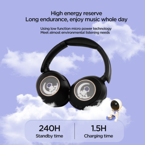 Cartoon Astronuat Glowing headset with TF Card Headphone