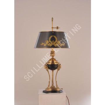 CT20425-2BBZ-VBN antique solid brass hotel goat head table lamp