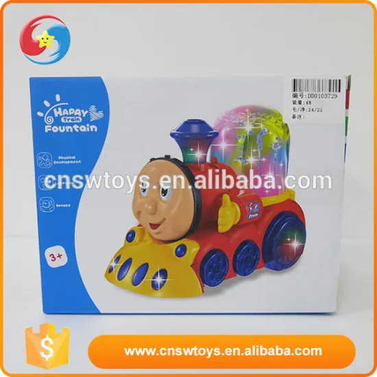 Promotional cute cartton plastic light and music kids car toy automatic