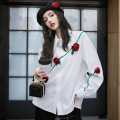 Spring and autumn personality shirt women's
