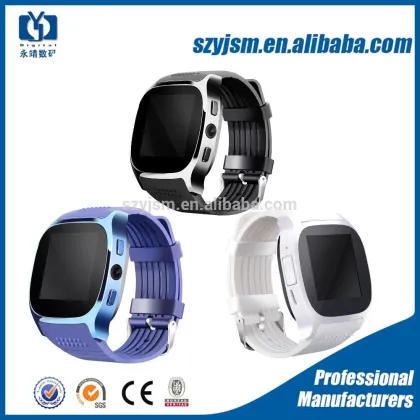 2017 Cheap smartwatch T8 smart watch sim card, T8 bluetooth mobile watch