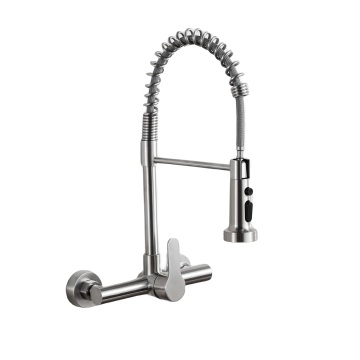 Wholesale High Arc Stainless Steel Commercial Kitchen Faucet with Pull Down Sprayer