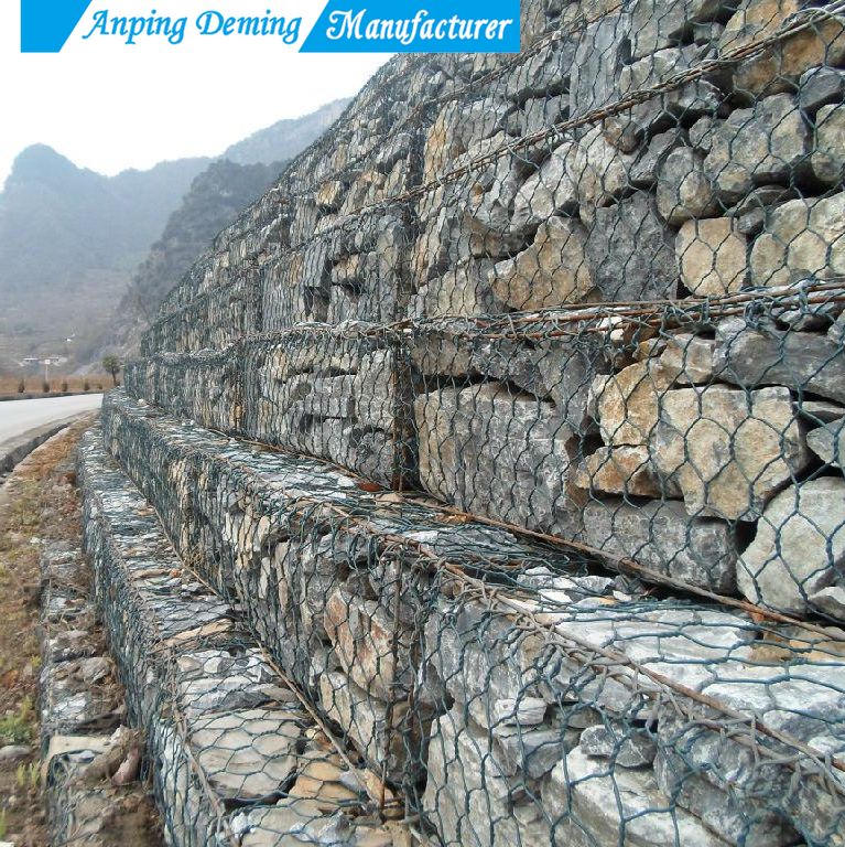 Good Quality Hot Dip Galvanized Woven Gabion Mesh