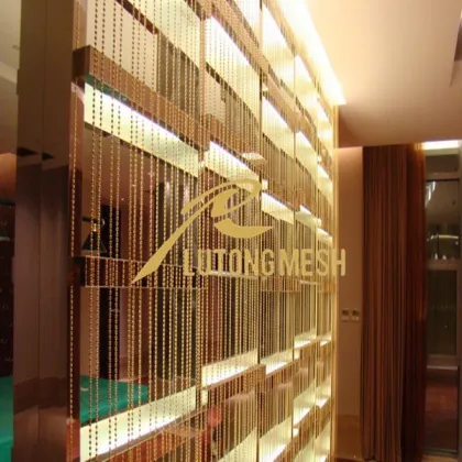 Curtains made with beads/string curtain with metal beads