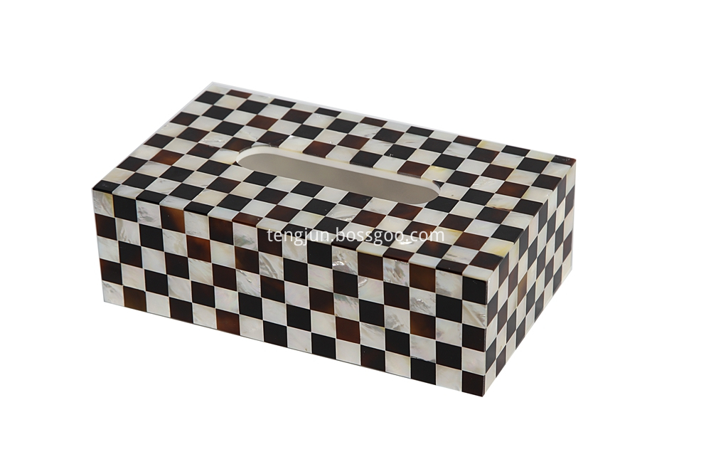mother of pearl tissue box