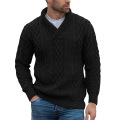 Men's Slim Fit lapel Turtleneck Sweater