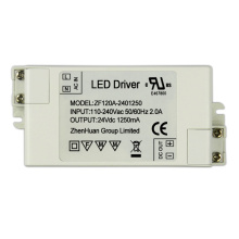 30W 24V 1,25A egy kimenetelű LED transzformátor illesztőprogram