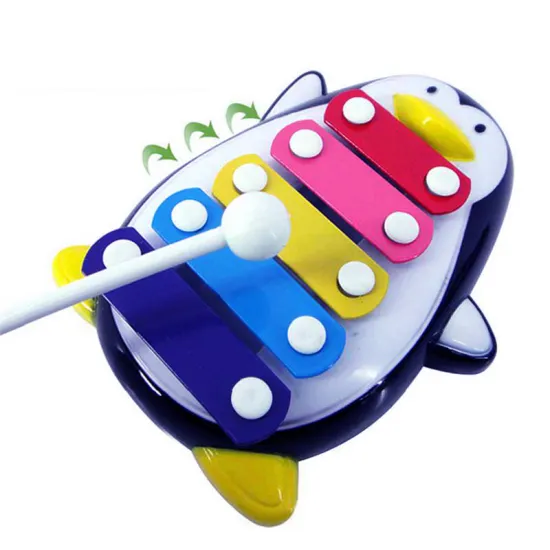 Wholesale 2 Color Baby Kids Musical Toys 5-Note Xylophone Wooden Instrument Wisdom Development Early Education Toys Baby Toys