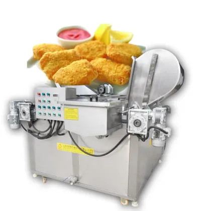 Crispy Chicken Frying Machine: Automatic Discharging Frying Chicken Wing Machine