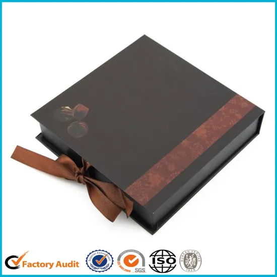 Book Shape Black Chocolate Cavity Box