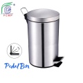 Round Bathroom Soft Step Waste Basket Trash Can