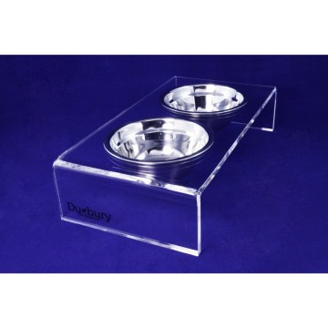 Elevated acrylic Pet Feeder dog feeder cat feeder display