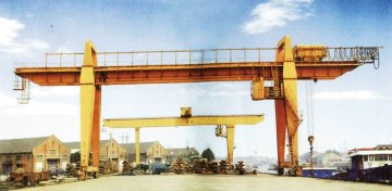 28.5m Span 200 / 32t Double Girder Gantry Electric Overhead Crane With Hook