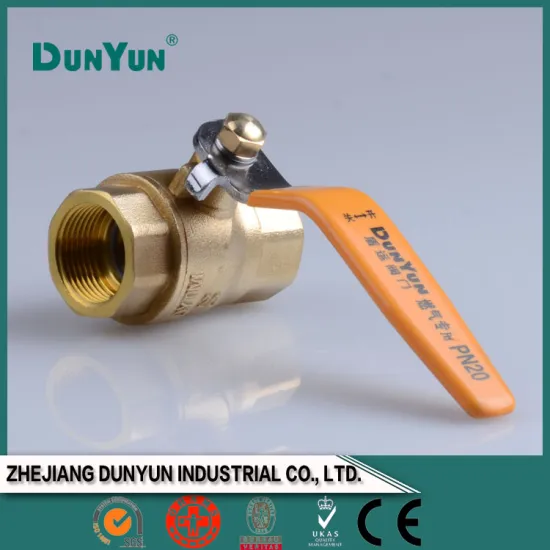 Precision full port brass gas ball valve with high purity