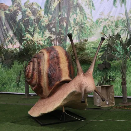 Large animatronic insect snail